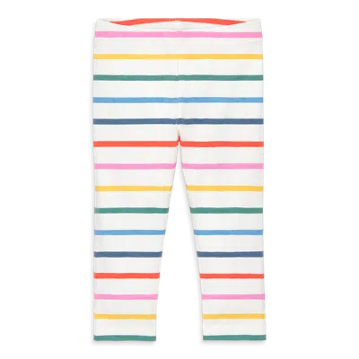 Primary Kids'  Baby Legging In Oat Mini Rainbow Stripe