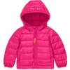 Primary Baby Lightweight Puffer Jacket In Fuchsia