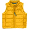 Primary Kids'  Baby Lightweight Puffer Vest In Mustard
