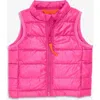 Primary Baby Lightweight Puffer Vest In Pink