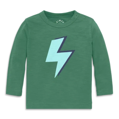 Primary Kids'  Baby Long Sleeve Bolt Tee In Green