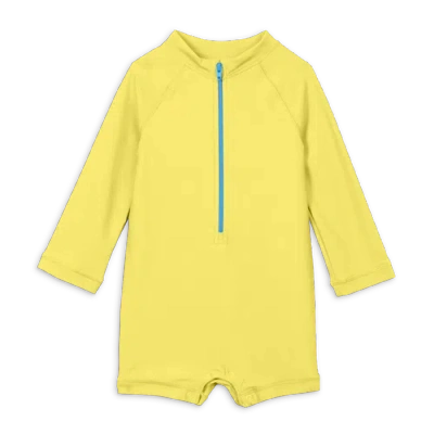 Primary Kids'  Baby One-piece Rash Guard In Banana