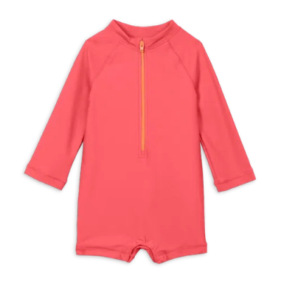 Primary Kids'  Baby One-piece Rash Guard In Bright Azalea