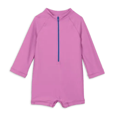 Primary Kids'  Baby One-piece Rash Guard In Bright Lilac