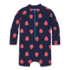 PRIMARY PRIMARY BABY ONE-PIECE RASH GUARD IN STRAWBERRY FIELDS