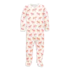 Primary Kids'  Baby Organic Animal Friends Zip Footie In Blossom Zebras