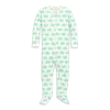 Primary Kids'  Baby Organic Animal Friends Zip Footie In Clover Baby Turtles