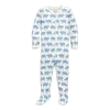 Primary Kids'  Baby Organic Animal Friends Zip Footie In Stream Baby Sheep