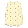 Primary Baby Organic Henley Tank Shortie In Baby Bugs In Light Banana Bumble Bees