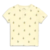 Primary Kids'  Baby Organic Henley Tee In Baby Bugs In Light Banana Bumble Bees