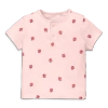 Primary Baby Organic Henley Tee In Baby Bugs In Light Blossom Ladybugs