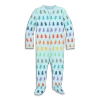 Primary Baby Organic Zip Footie In Blue