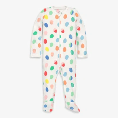 Primary Kids'  Baby Organic Zip Footie In Seasonal Prints In Multi