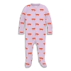 Primary Baby Organic Zip Footie In Pink