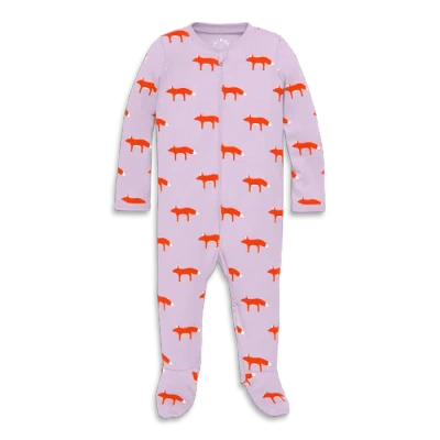 Primary Kids'  Baby Organic Zip Footie In Pink