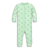 Primary Kids'  Baby Organic Zip Romper In Baby Bugs In Light Clover Snails