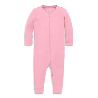 Primary Kids'  Baby Organic Zip Romper In Solids In Pink