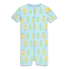 Shop Primary Baby Organic Zip Shortie In Saltwater Pears