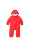Primary Kids'  Baby Parka Puffer Suit In Tomato