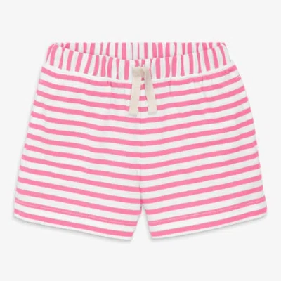 Primary Baby Play Short In Stripe In Pink
