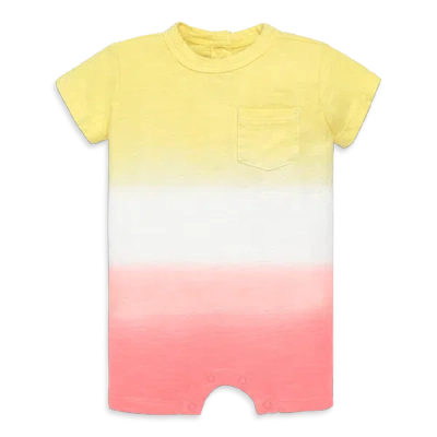 Primary Kids'  Baby Pocket Shortie In Dip-dye In Flamingo Dip Dye