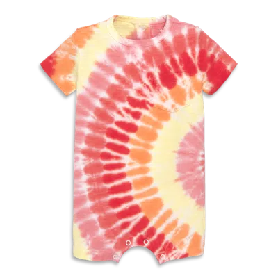 Primary Kids'  Baby Pocket Shortie In Tie-dye In Warm Tie Dye Spiral