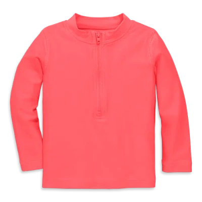 Primary Kids'  Baby Rash Guard In Bright Azalea