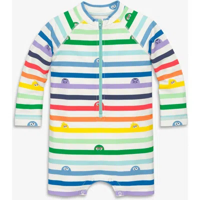 Primary Kids'  Baby Sesame Street One-piece Rash Guard In Multi