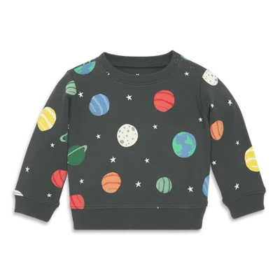 Primary Kids'  Baby Sweatshirt In Prints In Asphalt Galaxy