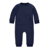 Primary Kids'  Baby Sweatshirt Romper In Blue