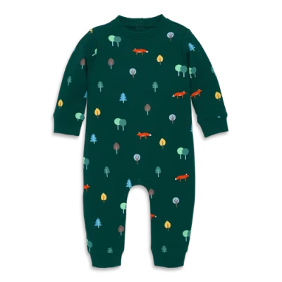 Primary Kids'  Baby Sweatshirt Romper In Rainbow Grid In Green