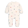 Primary Kids'  Baby Sweatshirt Romper In Rainbow Grid In White