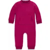 Primary Baby Sweatshirt Romper In Raspberry