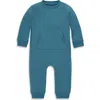 Primary Kids'  Baby Sweatshirt Romper In Slate Blue