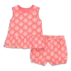 Primary Kids'  Baby Tank & Bubble Short Set In Cutout Suns In Guava Sunlight Cutout Suns
