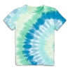 Primary Kids'  Baby Tie-dye Tee In Cool Tie Dye Spiral