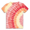 Primary Kids Tie-dye Tee In Warm Tie Dye Spiral