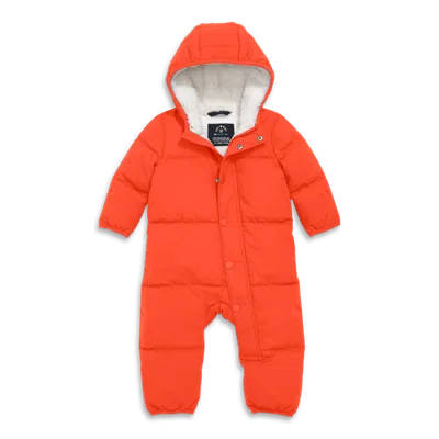Primary Kids'  Baby Weatherproof Puffer Suit In Pumpkin