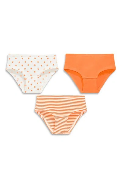Primary Kids'  Bikini 3-pack In Cantaloupe Mix
