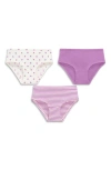 Primary Kids'  Bikini 3-pack In Lavender Mix