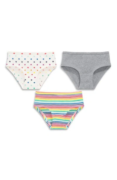 Primary Kids'  Bikini 3-pack In Sunburst Rainbow Mix