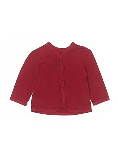 Pre-owned Primary Clothing Kids' 3/4 Sleeve Blouse In Burgundy