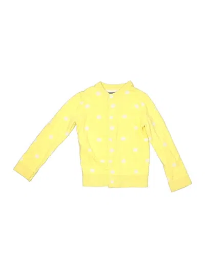 Pre-owned Primary Clothing Kids' Cardigan Sweater In Yellow