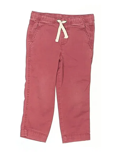 Pre-owned Primary Clothing Kids' Casual Pants In Burgundy