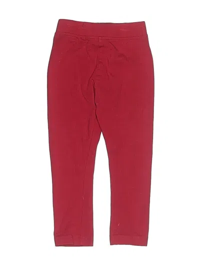 Pre-owned Primary Clothing Kids' Casual Pants In Red