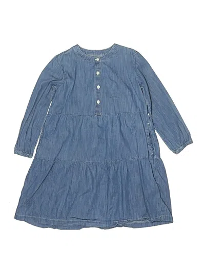 Pre-owned Primary Clothing Kids' Dress In Blue