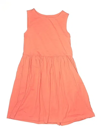 Pre-owned Primary Clothing Kids' Dress In Orange