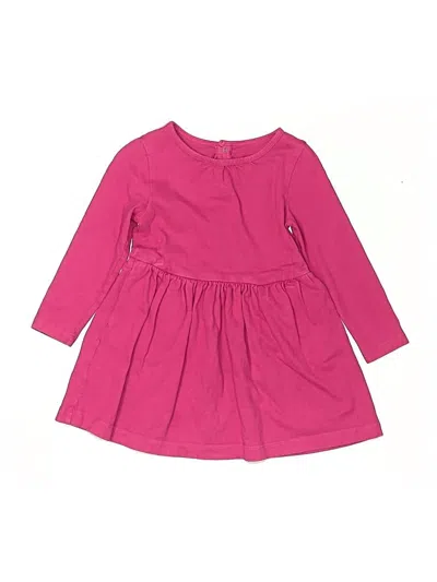 Pre-owned Primary Clothing Kids' Dress In Pink