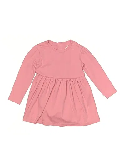 Pre-owned Primary Clothing Kids' Dress In Pink
