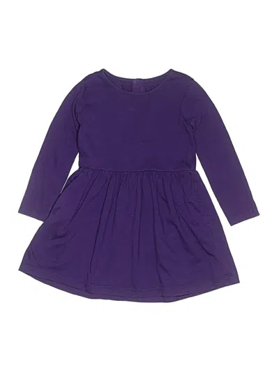 Pre-owned Primary Clothing Kids' Dress In Purple